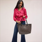 Harper Medium Monogram Shopper