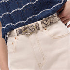 25MM Leather Inlay Belt
